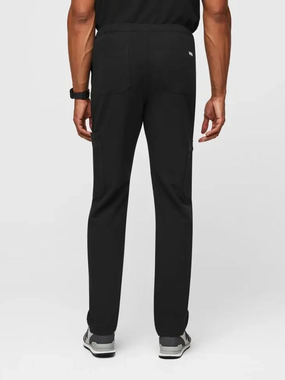Figs Men Black Cairo Straight-Leg Scrub Pant Size Large